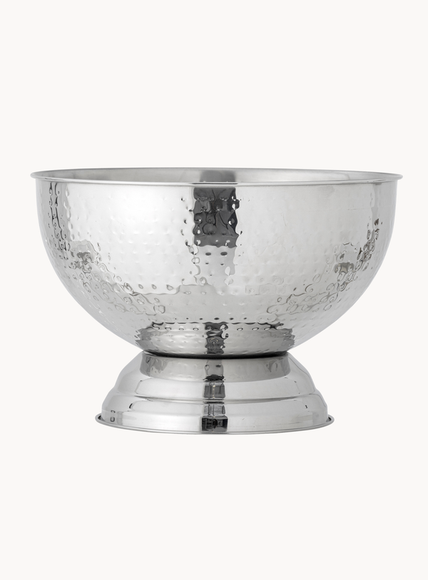 Silberne Champagnerschale aus Edelstahl