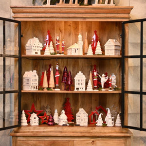 Lichthaus Kirche Wasserburg aus Porzellan in Weiß