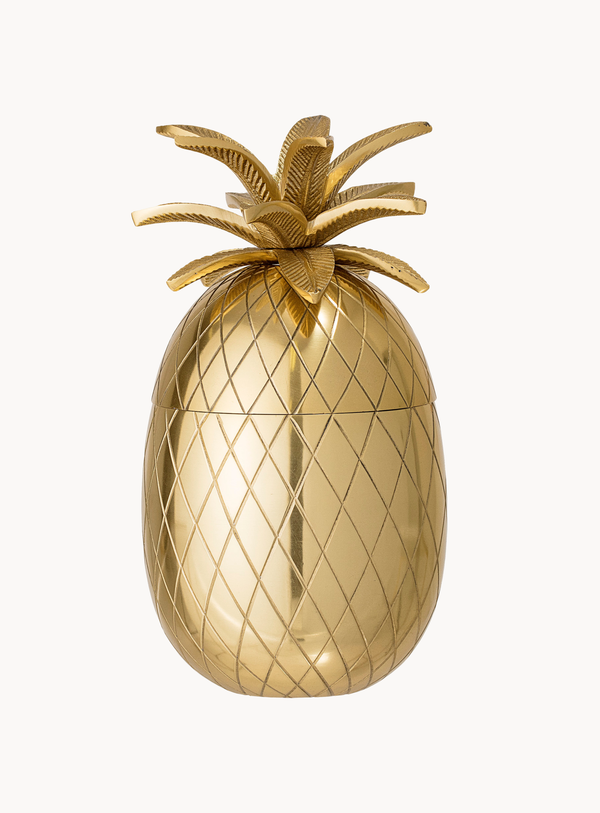 Eiskübel in Ananasform in Gold