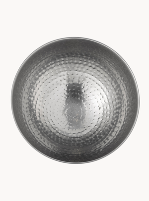 Silberne Champagnerschale aus Edelstahl