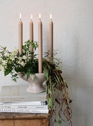 Kerzenleuchter aus Keramik in Grey Sand