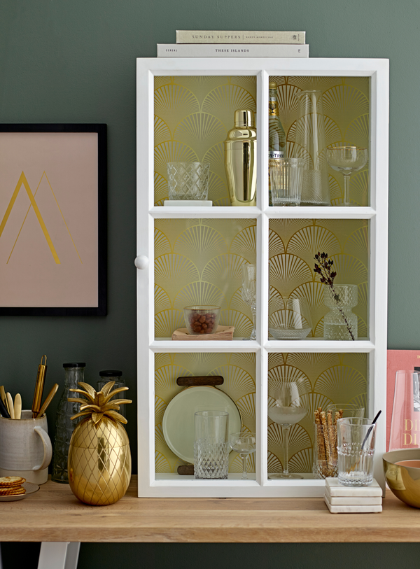 Eiskübel in Ananasform in Gold