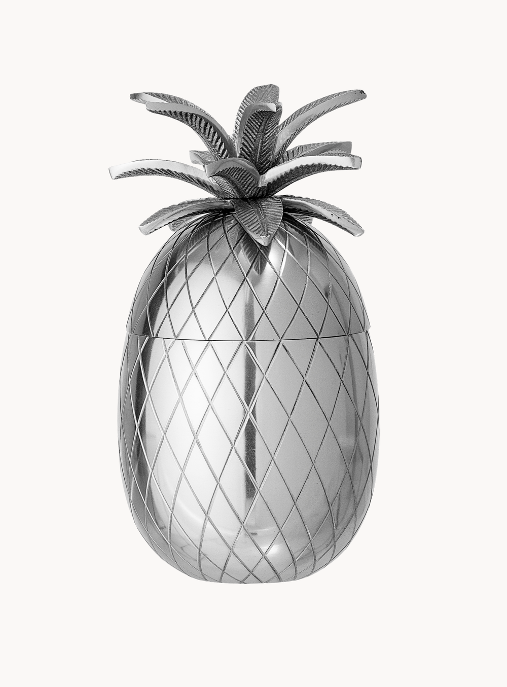 Eiskübel in Ananasform in Silber