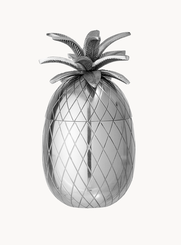 Eiskübel in Ananasform in Silber