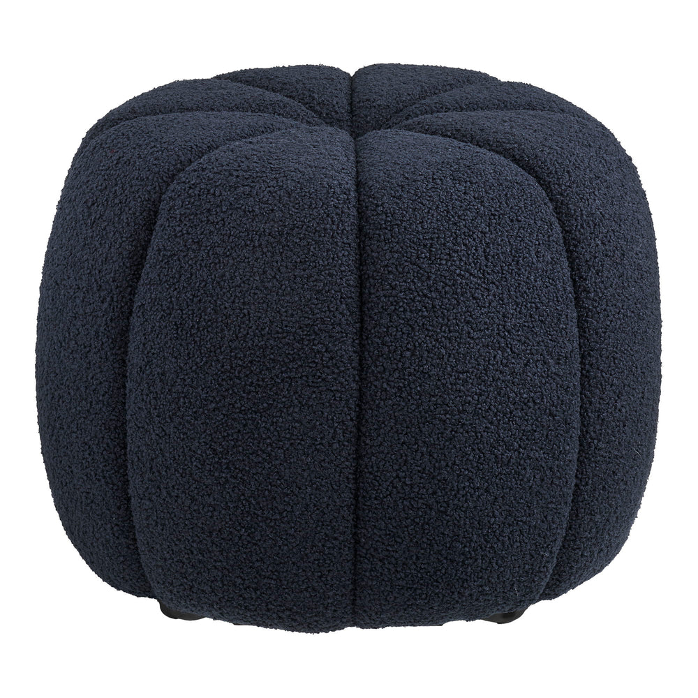 Paisley Pouf in Navy