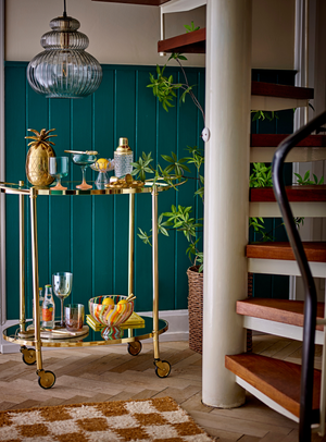 Eiskübel in Ananasform in Gold