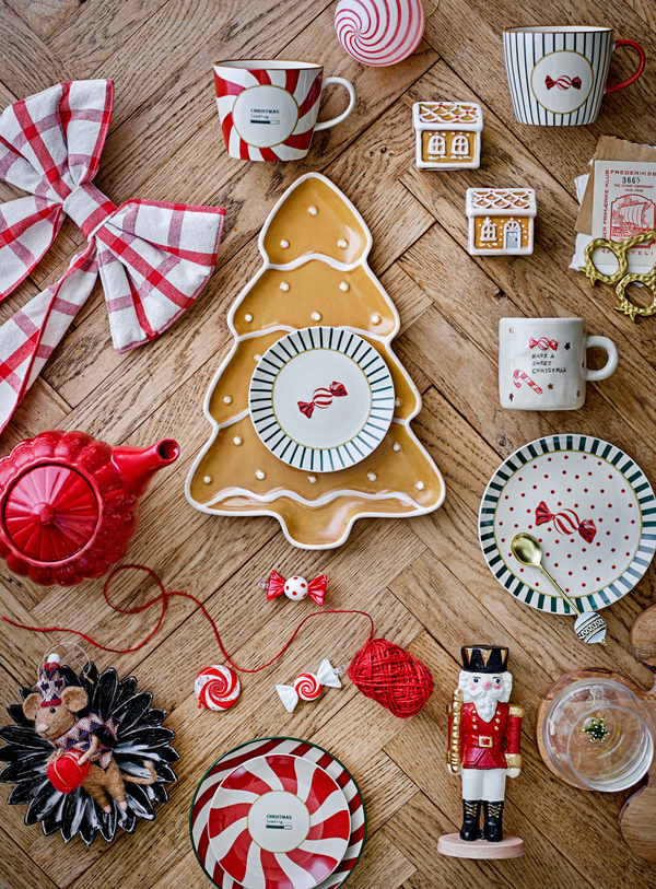 Teller im 2er-Set in Natur aus Steingut