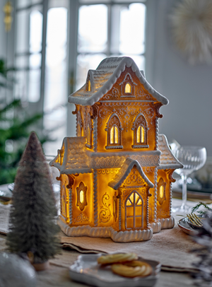 Deko-Baum in grün aus Sisal