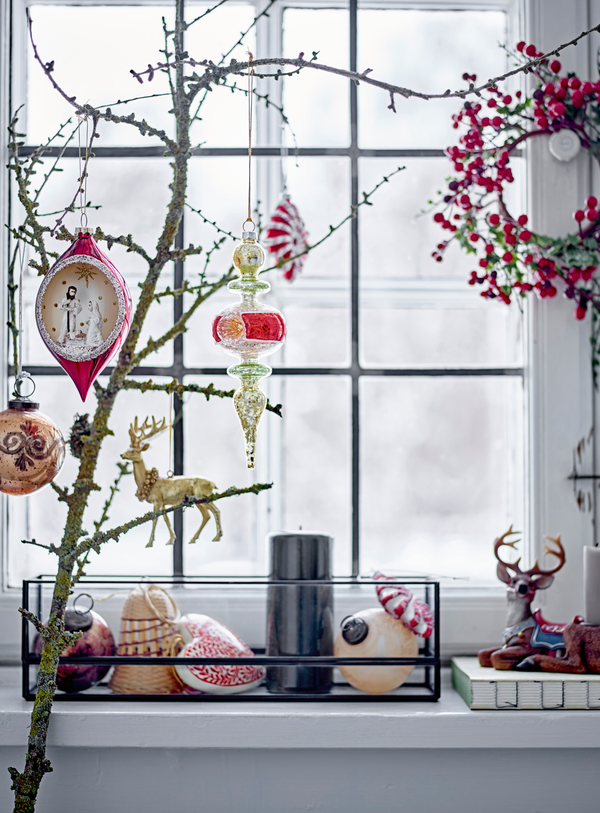 Teelichthalter in schwarz aus Glas