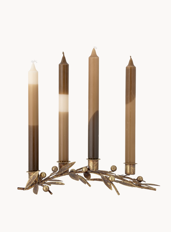 Kerzenhalter in gold aus Metall