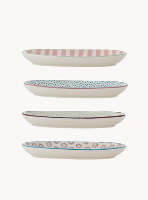 Teller in bunt aus Steingut