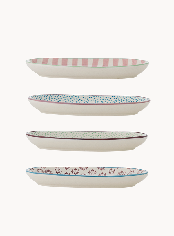 Teller in bunt aus Steingut