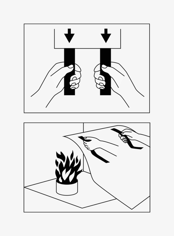 Feuerlöschdecke in Cerise