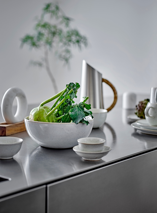 Manuella Mörser und Stößel aus Mangoholz und Marmor