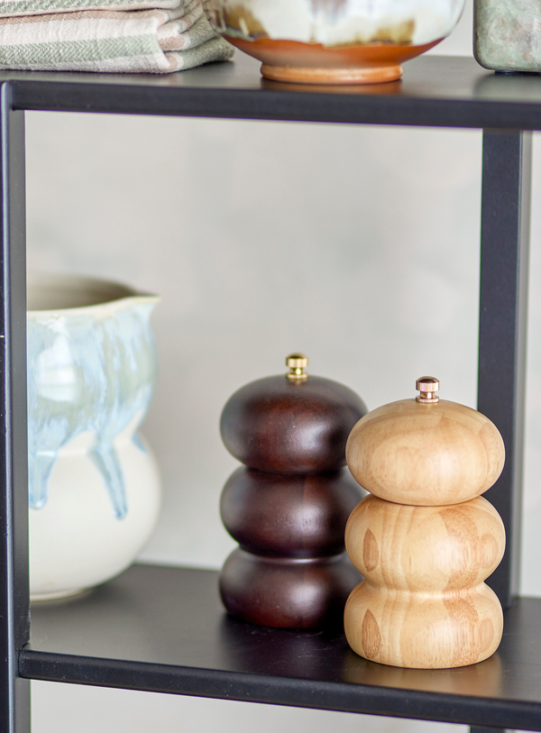 Salz- und Pfeffermühlen aus Gummibaumholz (2er-Set)