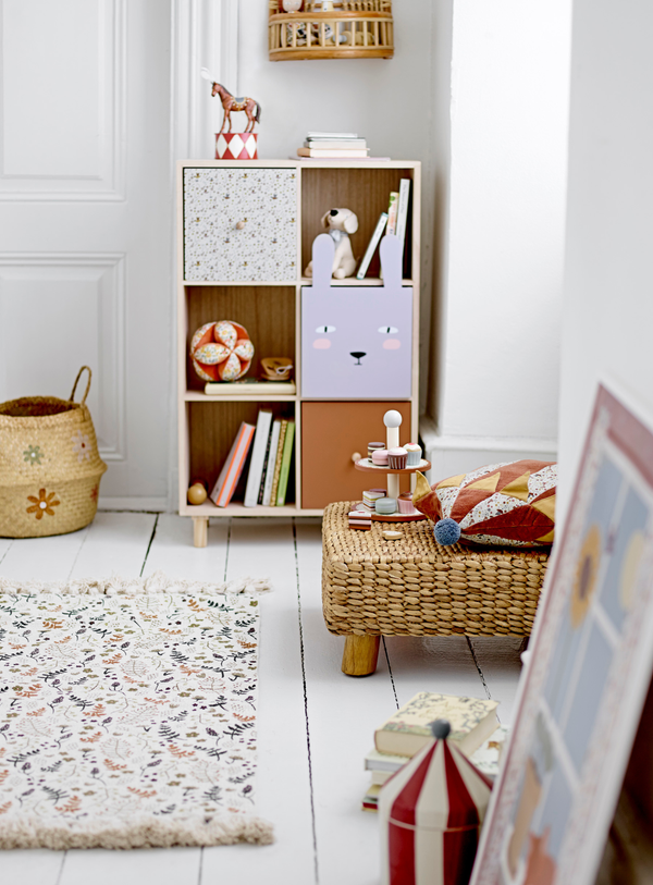 Bunte Zirkuspferd-Figur aus Polyresin