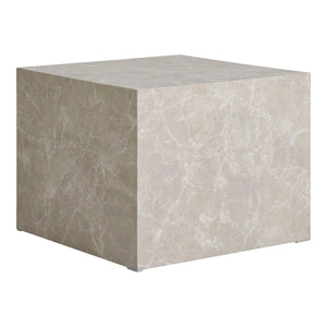 Prague Couchtisch Set im Marmor Look in Beige