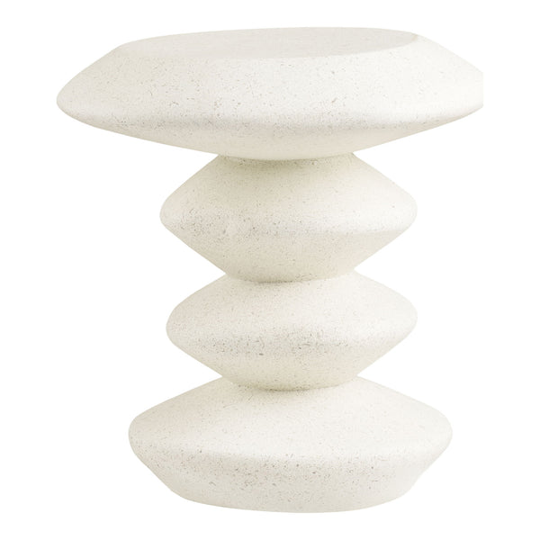 Blackburn Beistelltisch aus Fiberclay in Weiß