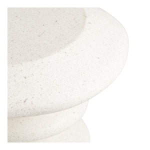 Blackburn Beistelltisch aus Fiberclay in Weiß