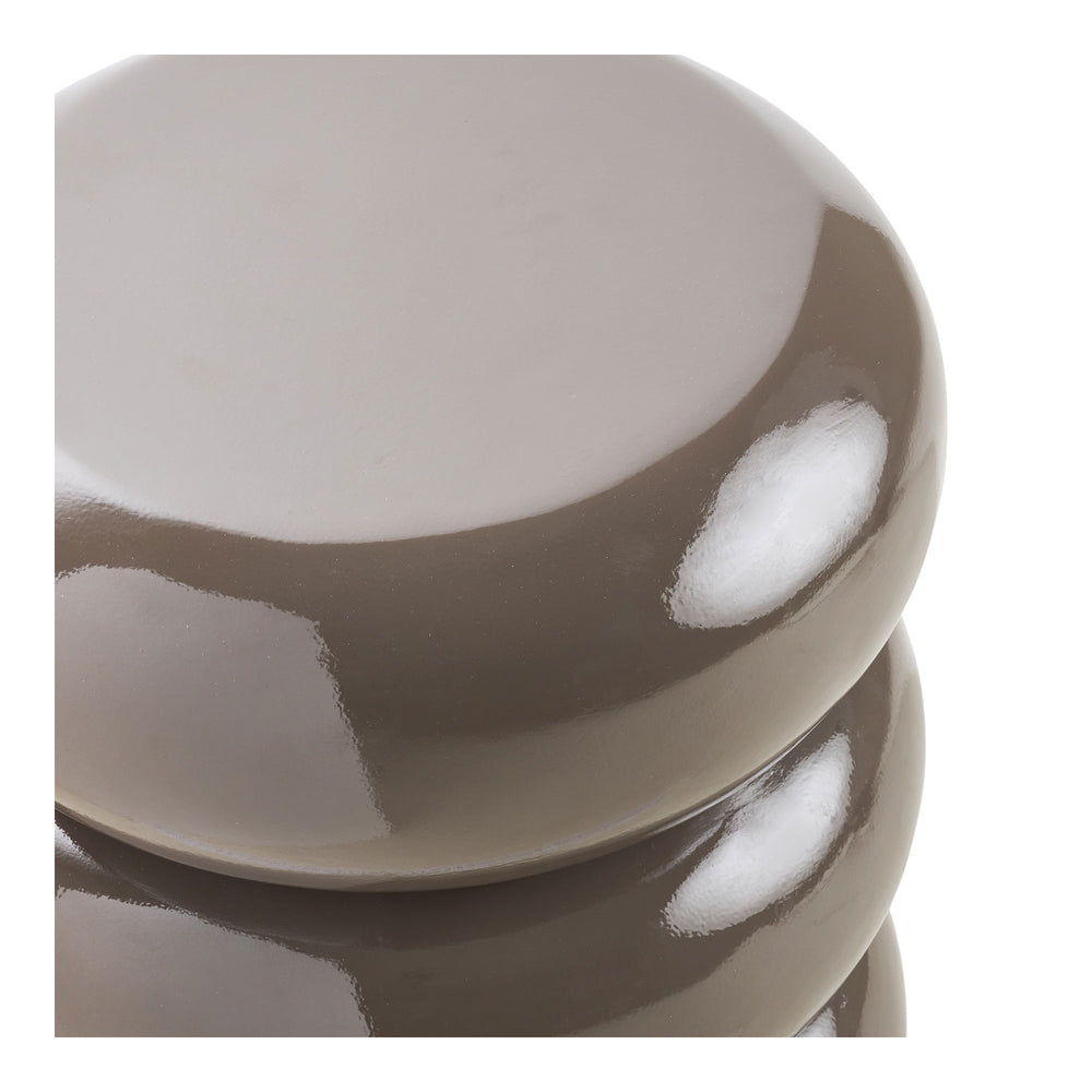 Rosolina Beistelltisch aus Fiberglas in Braun