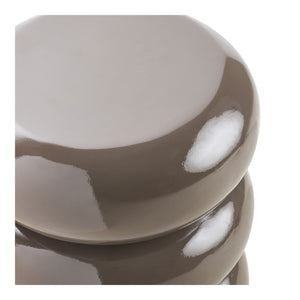 Rosolina Beistelltisch aus Fiberglas in Braun