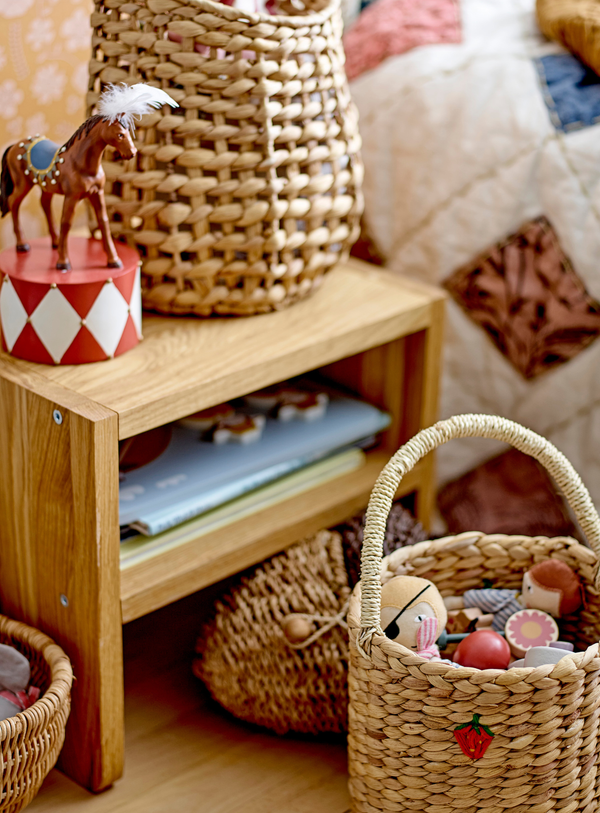 Bunte Zirkuspferd-Figur aus Polyresin