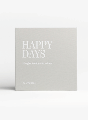 Fotoalbum Happy Days in Hellgrau Größe S