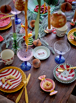 Teller im 2er-Set in Natur aus Steingut