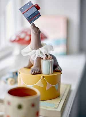 Bunter Seelöwen-Kerzenhalter für Kindergeburtstage