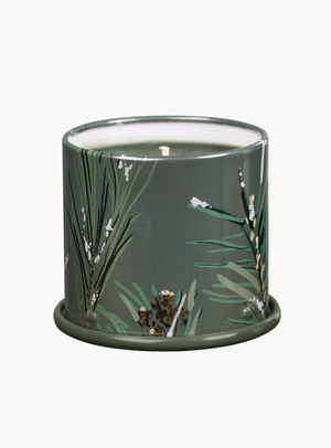 Balsam & Cedar Duftkerze in Grün aus Zinn