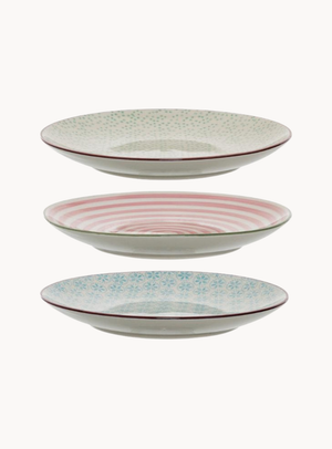 Teller in bunt aus Steingut