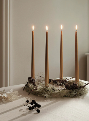 Stabkerze Smooth Glossy in Gold