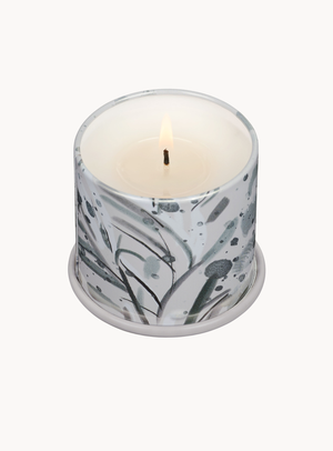 Winter White Duftkerze in Weiß aus Zinn