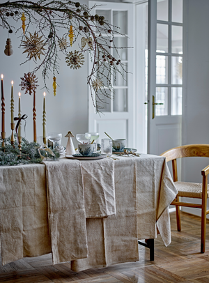 Star Ornament in natur aus Papier im 9er Set