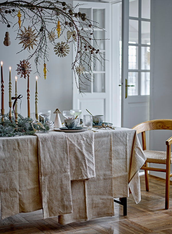 Star Ornament in natur aus Papier im 9er Set