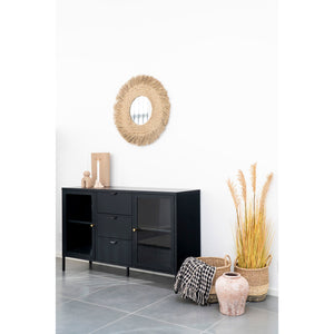 Side Plaid in Schwarz/Beige