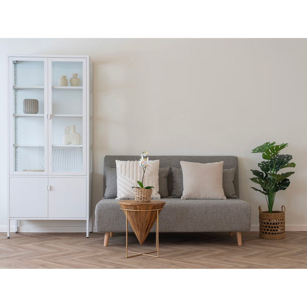 Savannah Kissen aus Bouclé in Beige