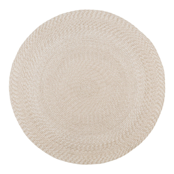 Menorca Teppich aus recyceltem Kunststoff in Sand