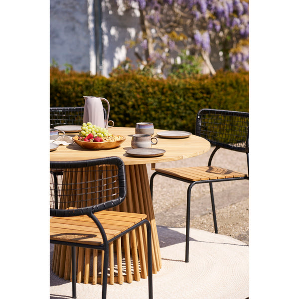 Menorca Teppich aus recyceltem Kunststoff in Sand