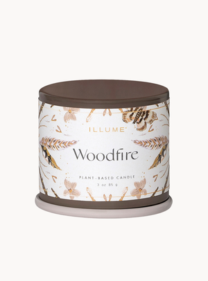 Woodfire Duftkerze in Braun