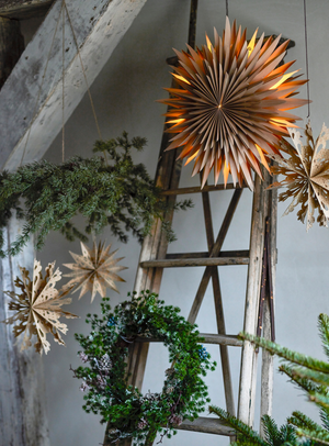 Star Ornament in natur aus FSC®-zertifiziertem Papier