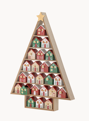 Weihnachtsbaum-Adventskalender in bunt