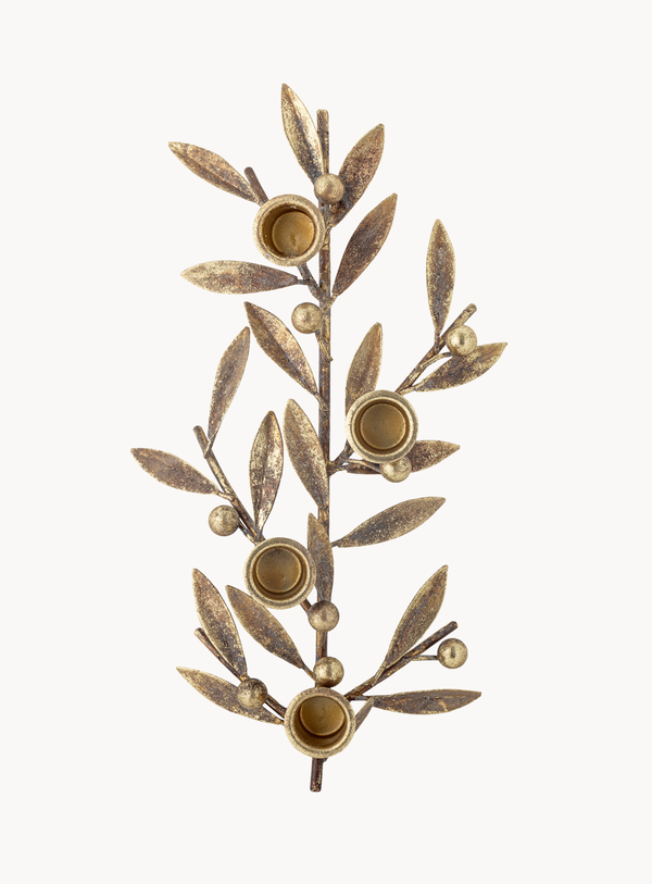 Kerzenhalter in gold aus Metall