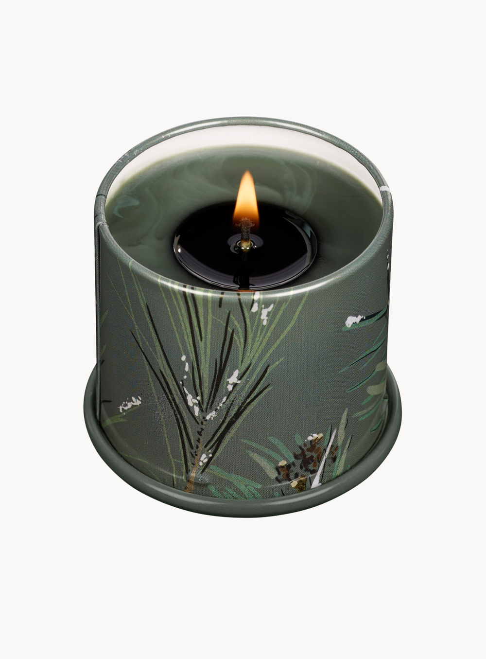 Balsam & Cedar Duftkerze in Grün aus Zinn