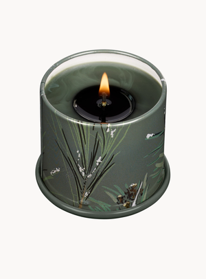 Balsam & Cedar Duftkerze in Grün aus Zinn