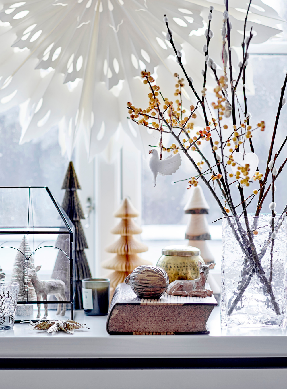 Deko-Rentiere in braun, 3-teilig