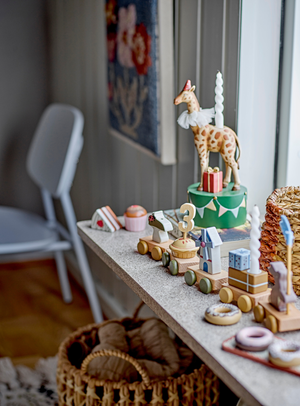 Bunter Giraffen-Kerzenhalter für Kindergeburtstage