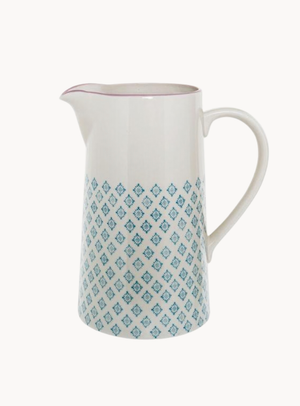 Krug in Blau aus Steingut