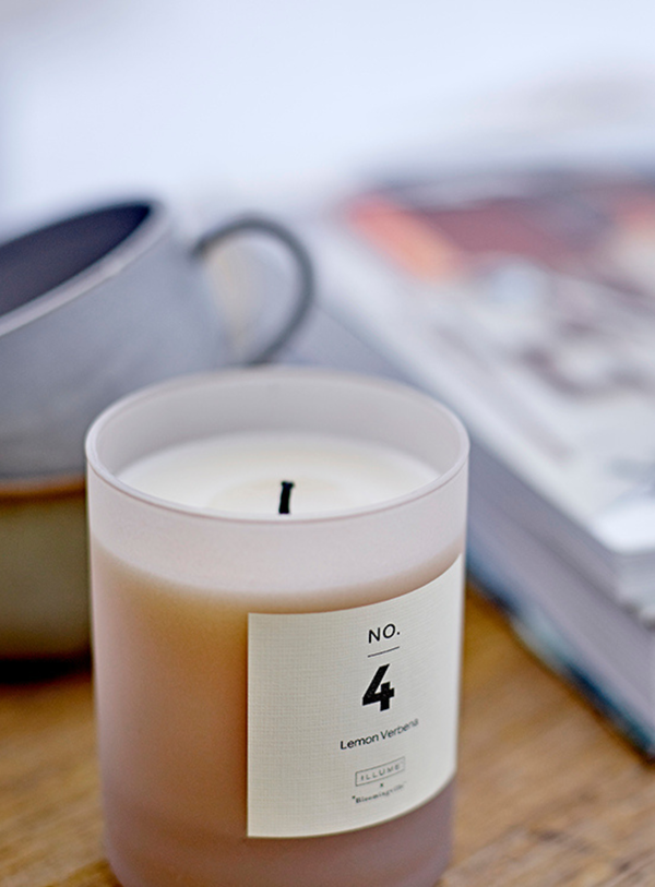 No. 4 – Lemon Verbena Duftkerze in Natur aus natürlichem Wachs