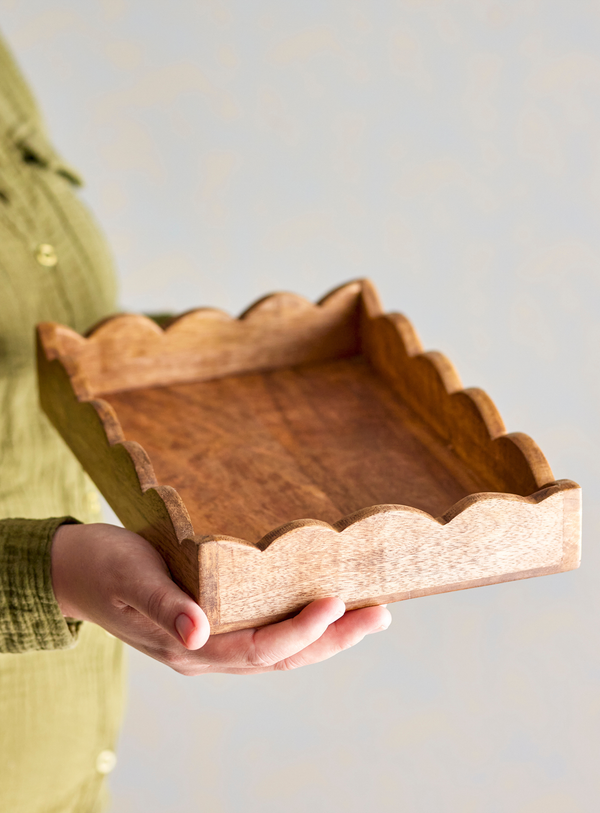 Serviertablett aus FSC®-zertifiziertem Mangoholz